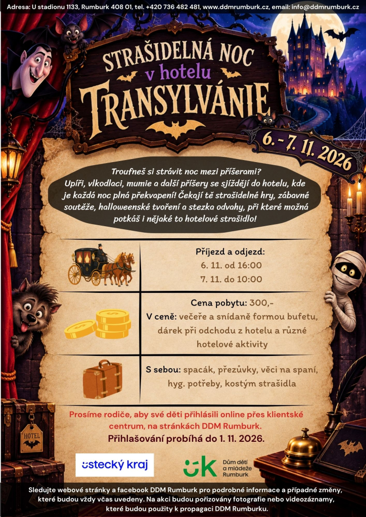 Strašidelná noc v hotelu Transylvánie