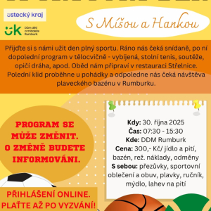 Sportovní den s Míšou a Hankou